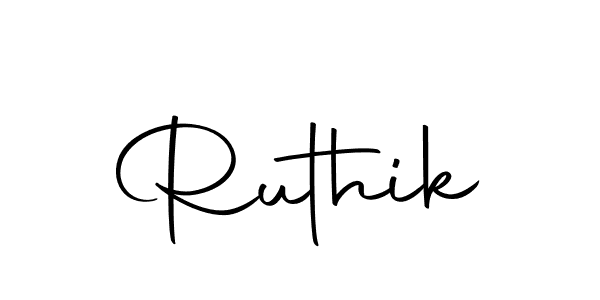 Make a beautiful signature design for name Ruthik. Use this online signature maker to create a handwritten signature for free. Ruthik signature style 10 images and pictures png