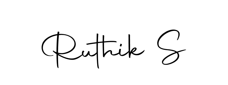 Here are the top 10 professional signature styles for the name Ruthik S. These are the best autograph styles you can use for your name. Ruthik S signature style 10 images and pictures png