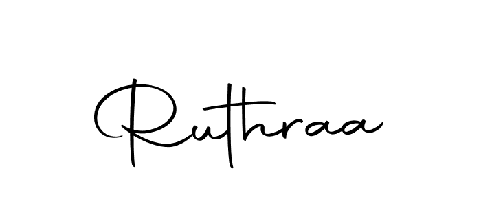 Design your own signature with our free online signature maker. With this signature software, you can create a handwritten (Autography-DOLnW) signature for name Ruthraa. Ruthraa signature style 10 images and pictures png