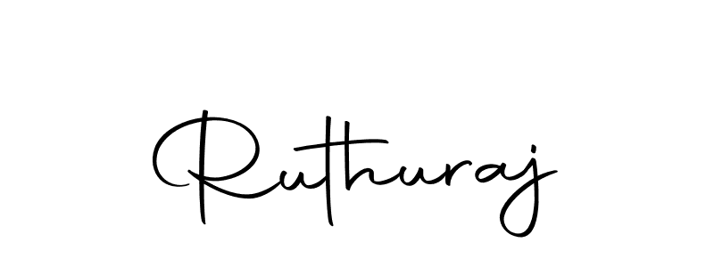 Create a beautiful signature design for name Ruthuraj. With this signature (Autography-DOLnW) fonts, you can make a handwritten signature for free. Ruthuraj signature style 10 images and pictures png