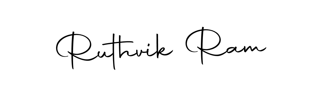 Ruthvik Ram stylish signature style. Best Handwritten Sign (Autography-DOLnW) for my name. Handwritten Signature Collection Ideas for my name Ruthvik Ram. Ruthvik Ram signature style 10 images and pictures png