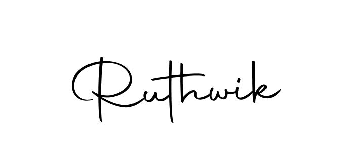 Similarly Autography-DOLnW is the best handwritten signature design. Signature creator online .You can use it as an online autograph creator for name Ruthwik. Ruthwik signature style 10 images and pictures png