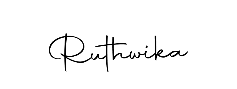 The best way (Autography-DOLnW) to make a short signature is to pick only two or three words in your name. The name Ruthwika include a total of six letters. For converting this name. Ruthwika signature style 10 images and pictures png