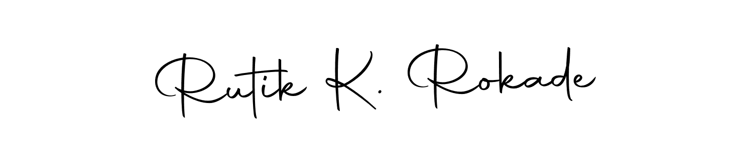 Also we have Rutik K. Rokade name is the best signature style. Create professional handwritten signature collection using Autography-DOLnW autograph style. Rutik K. Rokade signature style 10 images and pictures png