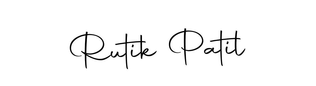 You can use this online signature creator to create a handwritten signature for the name Rutik Patil. This is the best online autograph maker. Rutik Patil signature style 10 images and pictures png