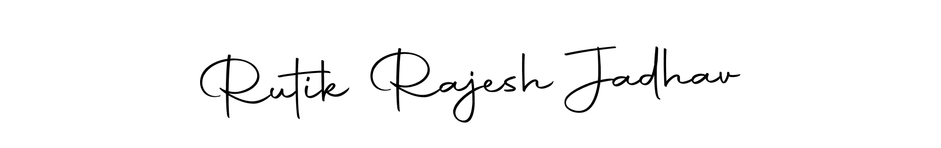 Make a beautiful signature design for name Rutik Rajesh Jadhav. With this signature (Autography-DOLnW) style, you can create a handwritten signature for free. Rutik Rajesh Jadhav signature style 10 images and pictures png
