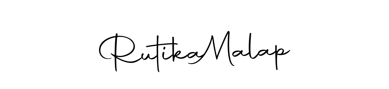 Design your own signature with our free online signature maker. With this signature software, you can create a handwritten (Autography-DOLnW) signature for name Rutika  Malap. Rutika  Malap signature style 10 images and pictures png
