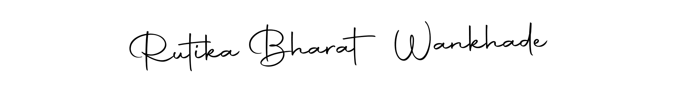 Create a beautiful signature design for name Rutika Bharat Wankhade. With this signature (Autography-DOLnW) fonts, you can make a handwritten signature for free. Rutika Bharat Wankhade signature style 10 images and pictures png