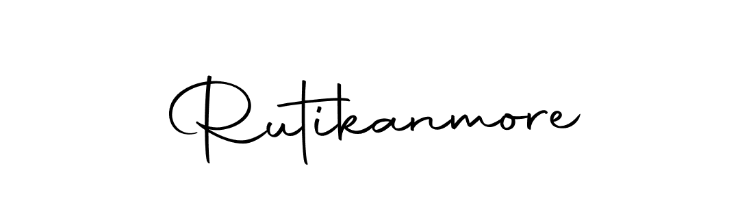 Make a beautiful signature design for name Rutikanmore. Use this online signature maker to create a handwritten signature for free. Rutikanmore signature style 10 images and pictures png