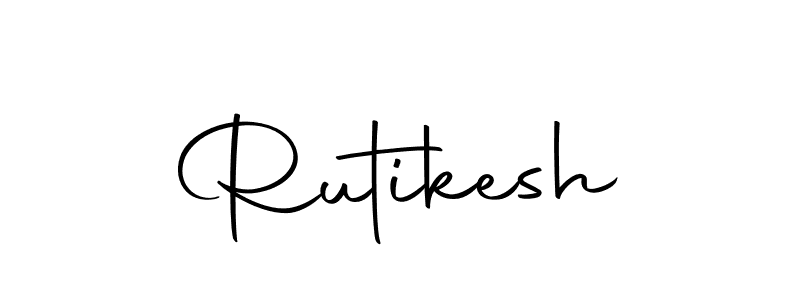 Make a beautiful signature design for name Rutikesh. Use this online signature maker to create a handwritten signature for free. Rutikesh signature style 10 images and pictures png