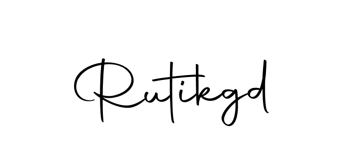 Create a beautiful signature design for name Rutikgd. With this signature (Autography-DOLnW) fonts, you can make a handwritten signature for free. Rutikgd signature style 10 images and pictures png