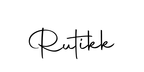 Use a signature maker to create a handwritten signature online. With this signature software, you can design (Autography-DOLnW) your own signature for name Rutikk. Rutikk signature style 10 images and pictures png