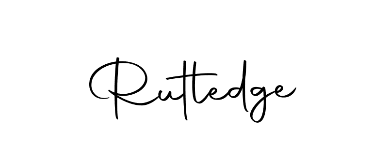 Design your own signature with our free online signature maker. With this signature software, you can create a handwritten (Autography-DOLnW) signature for name Rutledge. Rutledge signature style 10 images and pictures png