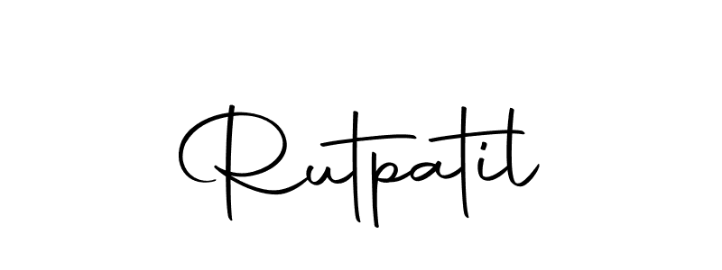 if you are searching for the best signature style for your name Rutpatil. so please give up your signature search. here we have designed multiple signature styles  using Autography-DOLnW. Rutpatil signature style 10 images and pictures png