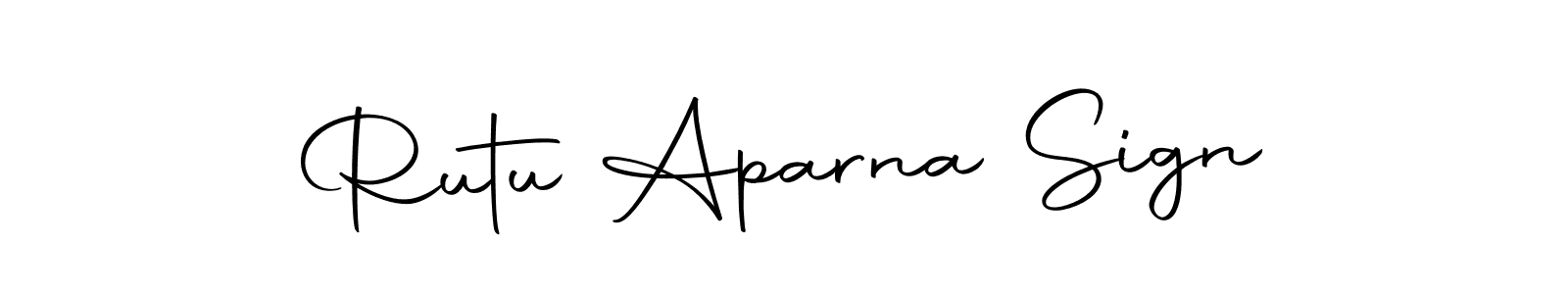 Make a short Rutu Aparna Sign signature style. Manage your documents anywhere anytime using Autography-DOLnW. Create and add eSignatures, submit forms, share and send files easily. Rutu Aparna Sign signature style 10 images and pictures png