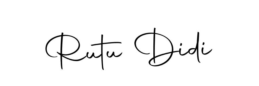 Make a beautiful signature design for name Rutu Didi. With this signature (Autography-DOLnW) style, you can create a handwritten signature for free. Rutu Didi signature style 10 images and pictures png