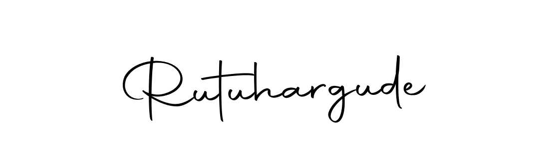 Make a short Rutuhargude signature style. Manage your documents anywhere anytime using Autography-DOLnW. Create and add eSignatures, submit forms, share and send files easily. Rutuhargude signature style 10 images and pictures png
