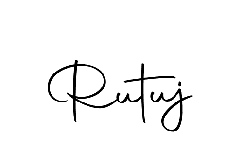 Create a beautiful signature design for name Rutuj. With this signature (Autography-DOLnW) fonts, you can make a handwritten signature for free. Rutuj signature style 10 images and pictures png