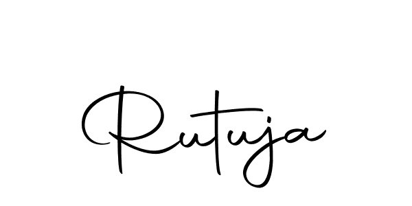 You should practise on your own different ways (Autography-DOLnW) to write your name (Rutuja) in signature. don't let someone else do it for you. Rutuja signature style 10 images and pictures png