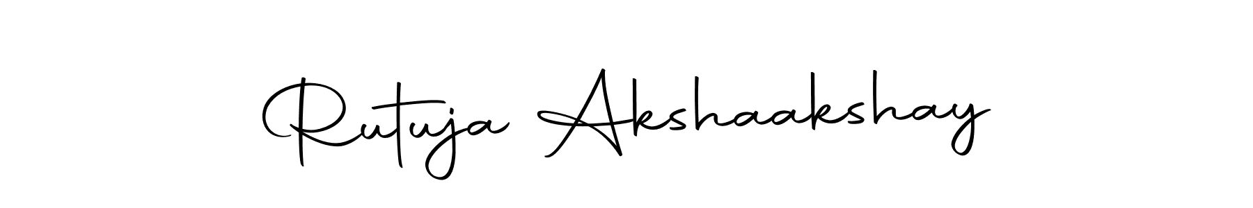 Create a beautiful signature design for name Rutuja Akshaakshay. With this signature (Autography-DOLnW) fonts, you can make a handwritten signature for free. Rutuja Akshaakshay signature style 10 images and pictures png