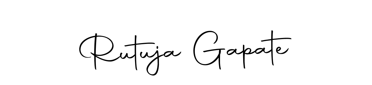 Autography-DOLnW is a professional signature style that is perfect for those who want to add a touch of class to their signature. It is also a great choice for those who want to make their signature more unique. Get Rutuja Gapate name to fancy signature for free. Rutuja Gapate signature style 10 images and pictures png