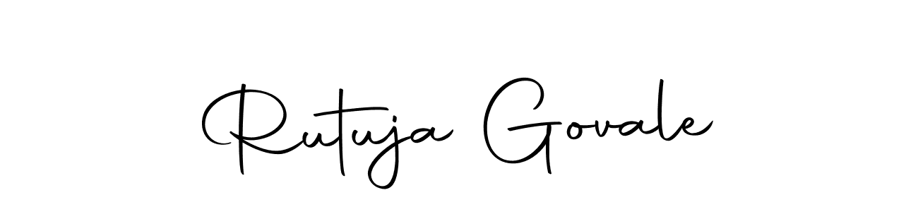 if you are searching for the best signature style for your name Rutuja Govale. so please give up your signature search. here we have designed multiple signature styles  using Autography-DOLnW. Rutuja Govale signature style 10 images and pictures png