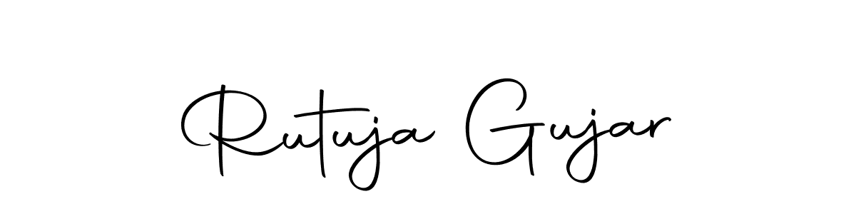 Rutuja Gujar stylish signature style. Best Handwritten Sign (Autography-DOLnW) for my name. Handwritten Signature Collection Ideas for my name Rutuja Gujar. Rutuja Gujar signature style 10 images and pictures png