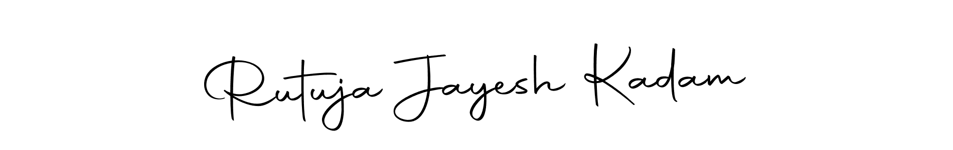 Autography-DOLnW is a professional signature style that is perfect for those who want to add a touch of class to their signature. It is also a great choice for those who want to make their signature more unique. Get Rutuja Jayesh Kadam name to fancy signature for free. Rutuja Jayesh Kadam signature style 10 images and pictures png