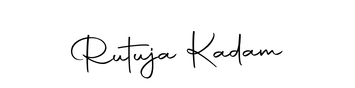 How to make Rutuja Kadam signature? Autography-DOLnW is a professional autograph style. Create handwritten signature for Rutuja Kadam name. Rutuja Kadam signature style 10 images and pictures png