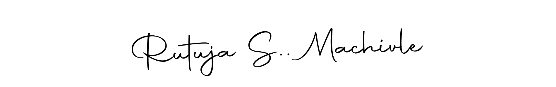 Make a beautiful signature design for name Rutuja S.. Machivle. Use this online signature maker to create a handwritten signature for free. Rutuja S.. Machivle signature style 10 images and pictures png