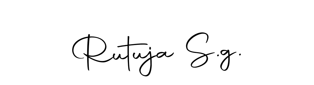 if you are searching for the best signature style for your name Rutuja S.g.. so please give up your signature search. here we have designed multiple signature styles  using Autography-DOLnW. Rutuja S.g. signature style 10 images and pictures png