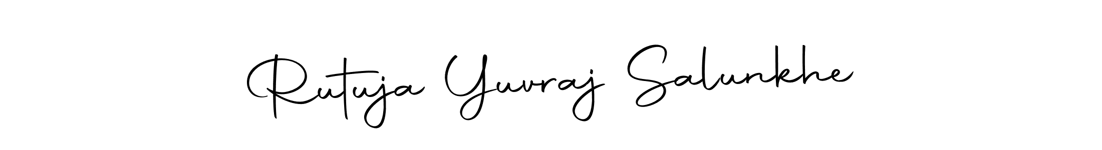 Make a beautiful signature design for name Rutuja Yuvraj Salunkhe. With this signature (Autography-DOLnW) style, you can create a handwritten signature for free. Rutuja Yuvraj Salunkhe signature style 10 images and pictures png