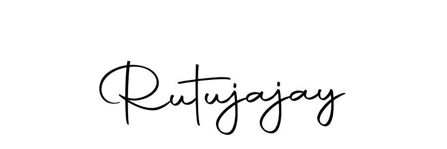 Use a signature maker to create a handwritten signature online. With this signature software, you can design (Autography-DOLnW) your own signature for name Rutujajay. Rutujajay signature style 10 images and pictures png