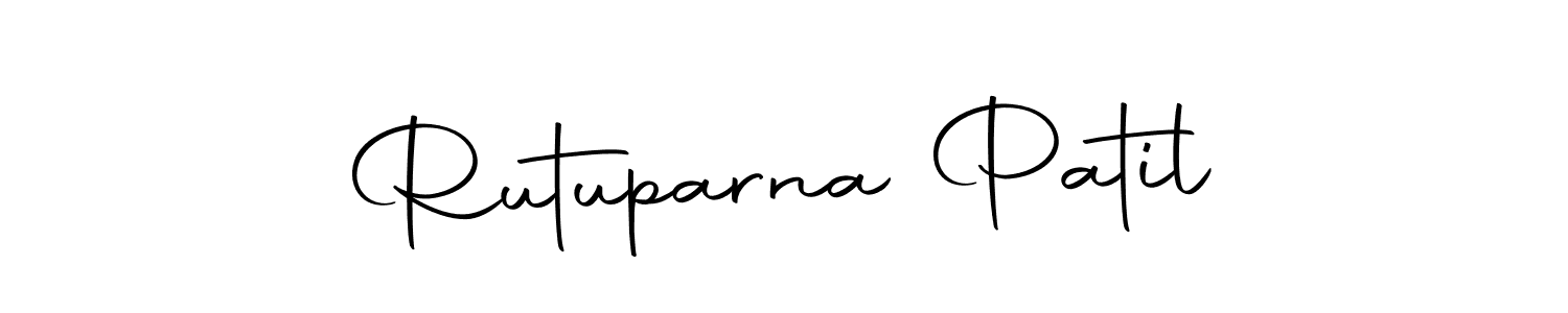 How to make Rutuparna Patil name signature. Use Autography-DOLnW style for creating short signs online. This is the latest handwritten sign. Rutuparna Patil signature style 10 images and pictures png