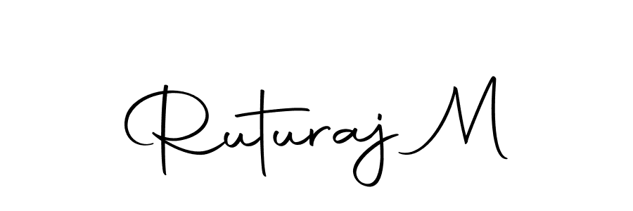 if you are searching for the best signature style for your name Ruturaj M. so please give up your signature search. here we have designed multiple signature styles  using Autography-DOLnW. Ruturaj M signature style 10 images and pictures png