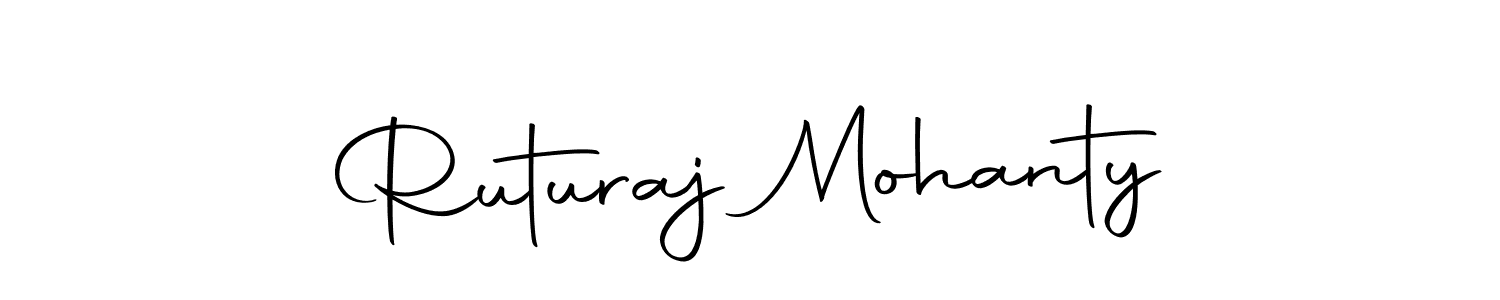 How to make Ruturaj Mohanty name signature. Use Autography-DOLnW style for creating short signs online. This is the latest handwritten sign. Ruturaj Mohanty signature style 10 images and pictures png