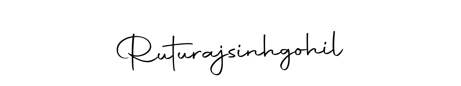 Make a beautiful signature design for name Ruturajsinhgohil. With this signature (Autography-DOLnW) style, you can create a handwritten signature for free. Ruturajsinhgohil signature style 10 images and pictures png