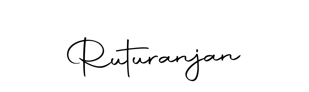 You should practise on your own different ways (Autography-DOLnW) to write your name (Ruturanjan) in signature. don't let someone else do it for you. Ruturanjan signature style 10 images and pictures png