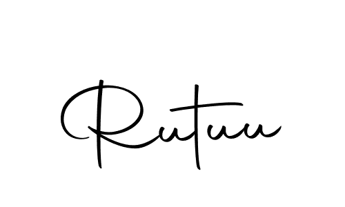 Use a signature maker to create a handwritten signature online. With this signature software, you can design (Autography-DOLnW) your own signature for name Rutuu. Rutuu signature style 10 images and pictures png