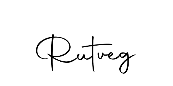 Create a beautiful signature design for name Rutveg. With this signature (Autography-DOLnW) fonts, you can make a handwritten signature for free. Rutveg signature style 10 images and pictures png