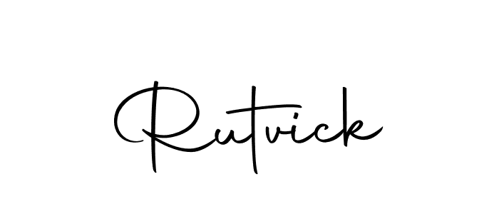 Make a short Rutvick signature style. Manage your documents anywhere anytime using Autography-DOLnW. Create and add eSignatures, submit forms, share and send files easily. Rutvick signature style 10 images and pictures png