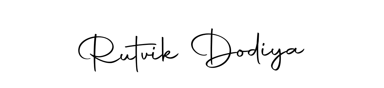 Use a signature maker to create a handwritten signature online. With this signature software, you can design (Autography-DOLnW) your own signature for name Rutvik Dodiya. Rutvik Dodiya signature style 10 images and pictures png