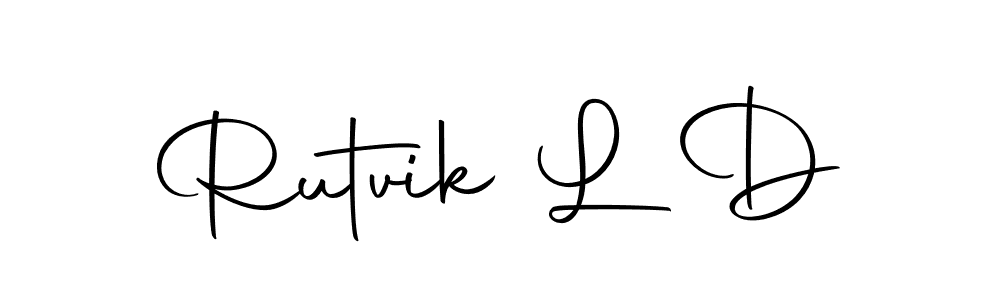 Make a beautiful signature design for name Rutvik L D. With this signature (Autography-DOLnW) style, you can create a handwritten signature for free. Rutvik L D signature style 10 images and pictures png