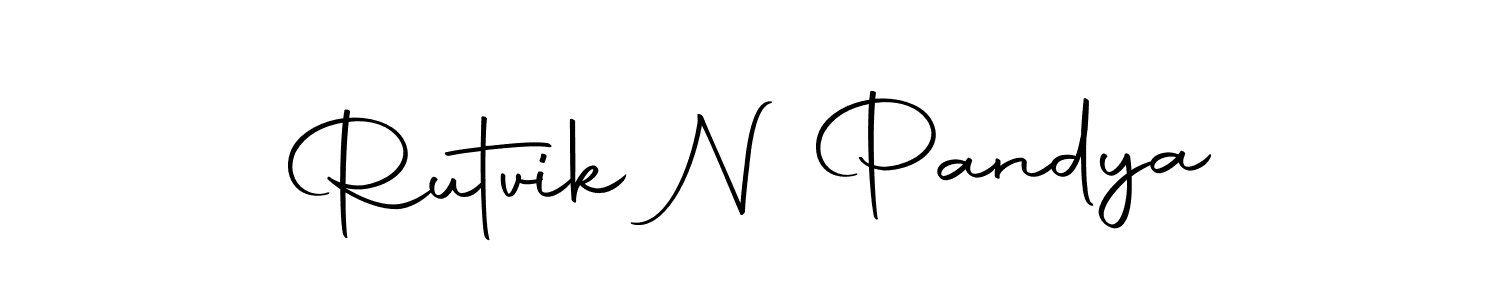 Make a beautiful signature design for name Rutvik N Pandya. Use this online signature maker to create a handwritten signature for free. Rutvik N Pandya signature style 10 images and pictures png