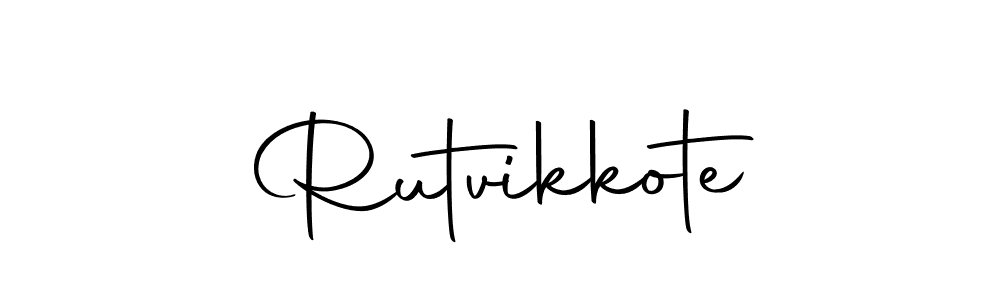 Autography-DOLnW is a professional signature style that is perfect for those who want to add a touch of class to their signature. It is also a great choice for those who want to make their signature more unique. Get Rutvikkote name to fancy signature for free. Rutvikkote signature style 10 images and pictures png
