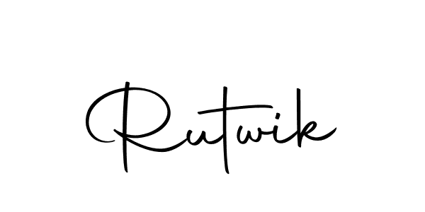 Rutwik stylish signature style. Best Handwritten Sign (Autography-DOLnW) for my name. Handwritten Signature Collection Ideas for my name Rutwik. Rutwik signature style 10 images and pictures png