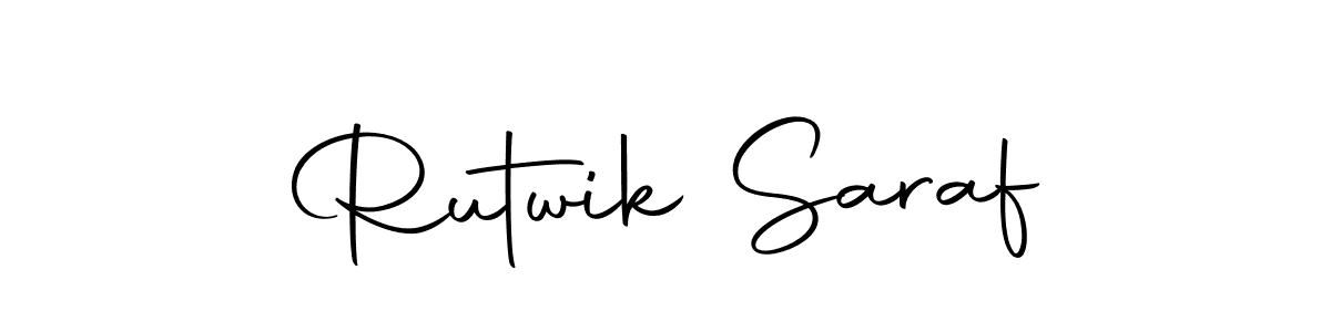 Rutwik Saraf stylish signature style. Best Handwritten Sign (Autography-DOLnW) for my name. Handwritten Signature Collection Ideas for my name Rutwik Saraf. Rutwik Saraf signature style 10 images and pictures png