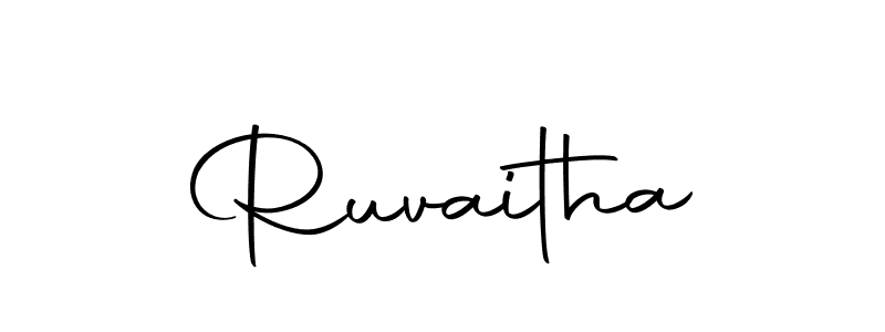You should practise on your own different ways (Autography-DOLnW) to write your name (Ruvaitha) in signature. don't let someone else do it for you. Ruvaitha signature style 10 images and pictures png