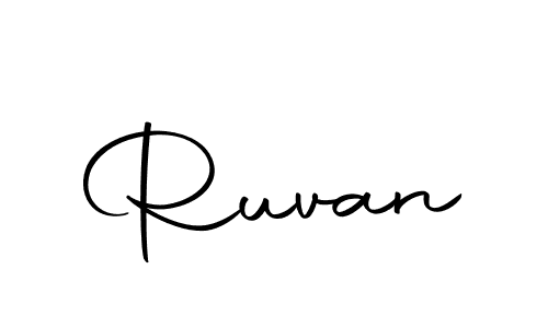 Create a beautiful signature design for name Ruvan. With this signature (Autography-DOLnW) fonts, you can make a handwritten signature for free. Ruvan signature style 10 images and pictures png