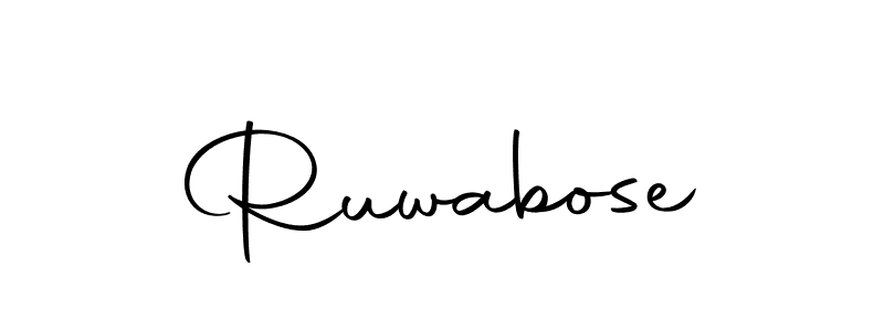 Make a beautiful signature design for name Ruwabose. With this signature (Autography-DOLnW) style, you can create a handwritten signature for free. Ruwabose signature style 10 images and pictures png